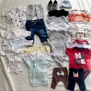 Bundles of Baby Boy Clothes NB-3mo Carter’s NIKE